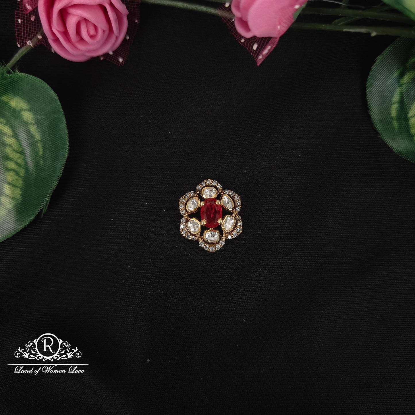 92.5-SILVER MOISSANITE SIDE LOCKET-RCMJ186