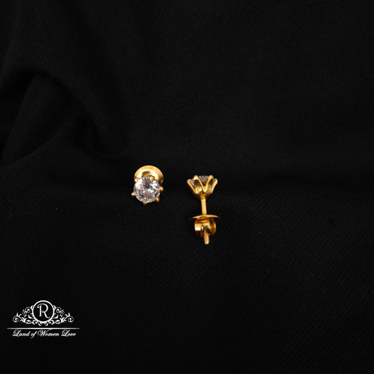 92.5-SILVER WHITE STONE STUDS-RCZ993