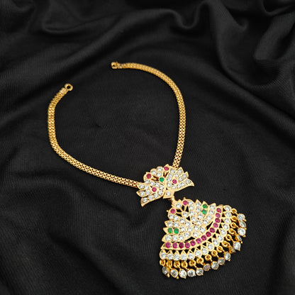 92.5 Silver Vintage Necklace -RCK351