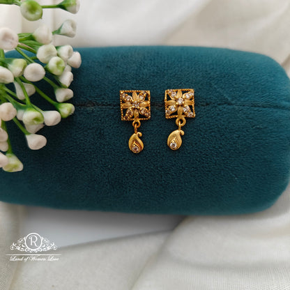 92.5 Silver Small  Earrings-RCR058