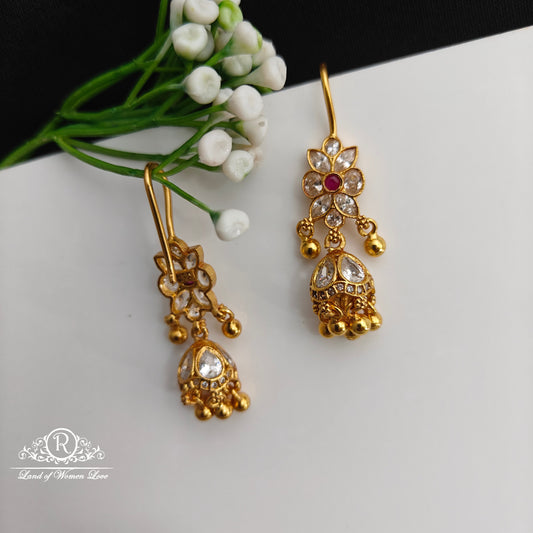 92.5 Silver Hook Model earrings-RCCP495