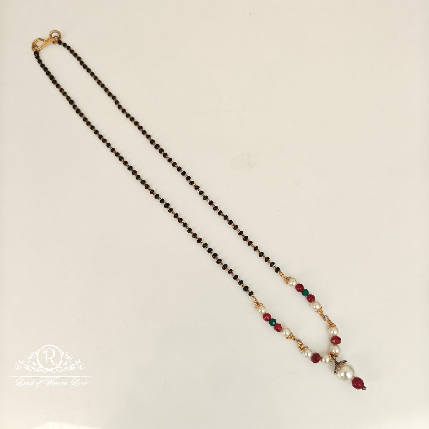 92.5 silver simple and Cute black beads-RCH185