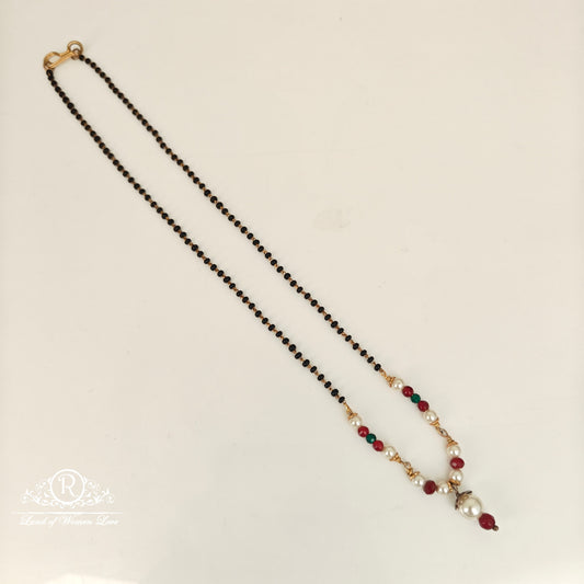 92.5 silver simple and Cute black beads-RCH185