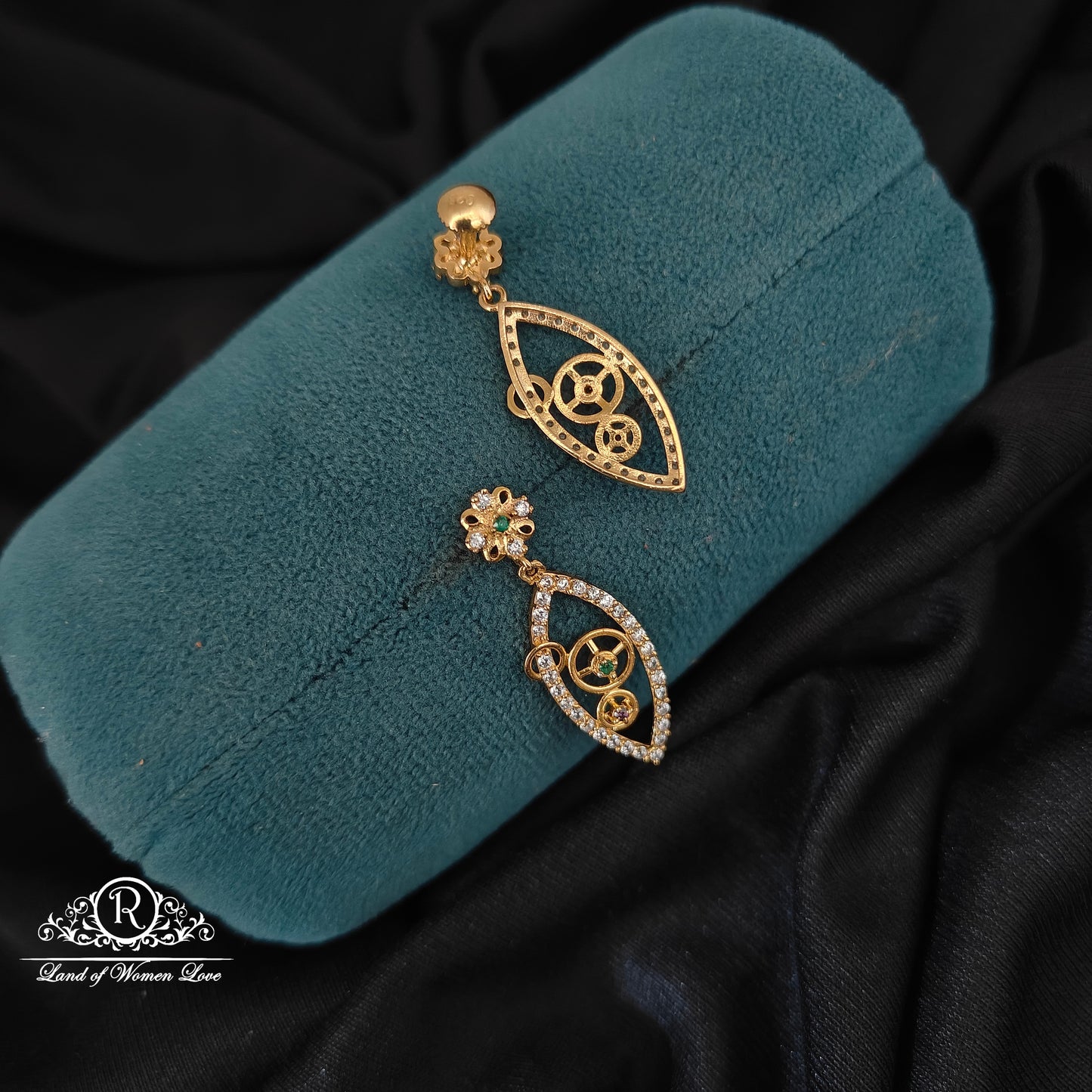 92.5silver small earrings-RCHD010-2