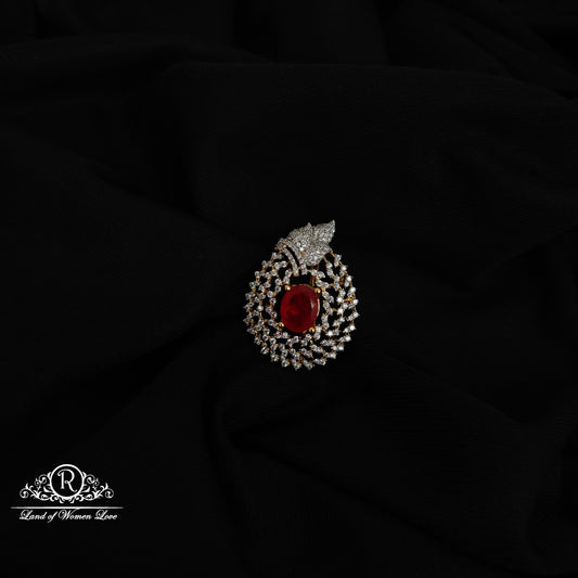 92.5 SILVER DIAMOND FINISHING PENDANT-RCM1458