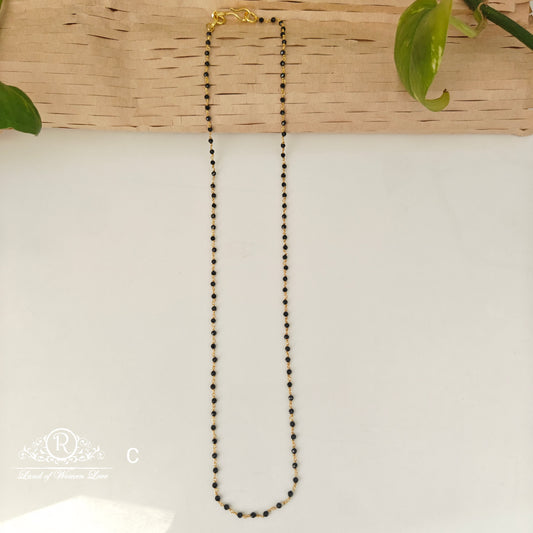 92.5 silver simple and Cute black beads -RCH341