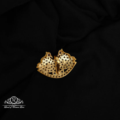 92.5 SILVERDOUBLE  PEACOCK PENDANT -RCP203