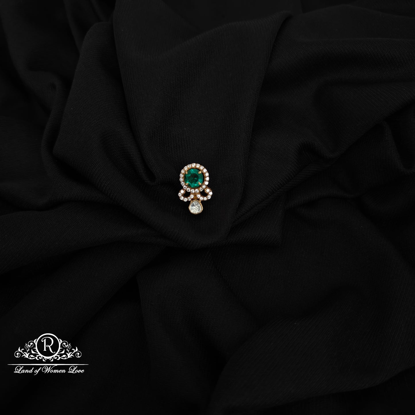 92.5-SILVER MOSSINATE PENDANT-RCG311