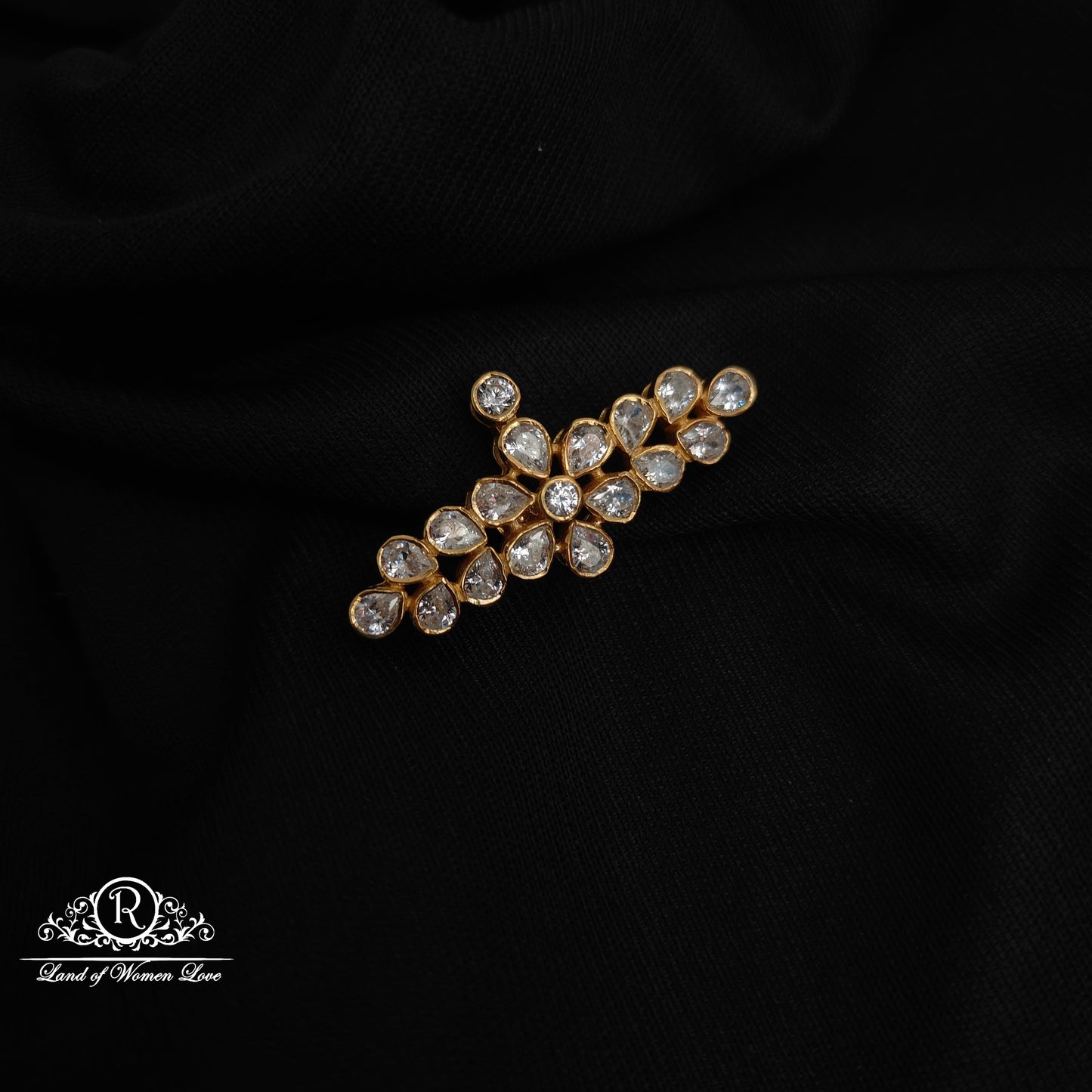 92.5 silver simple and cute mossinate side locket  -RCAA05