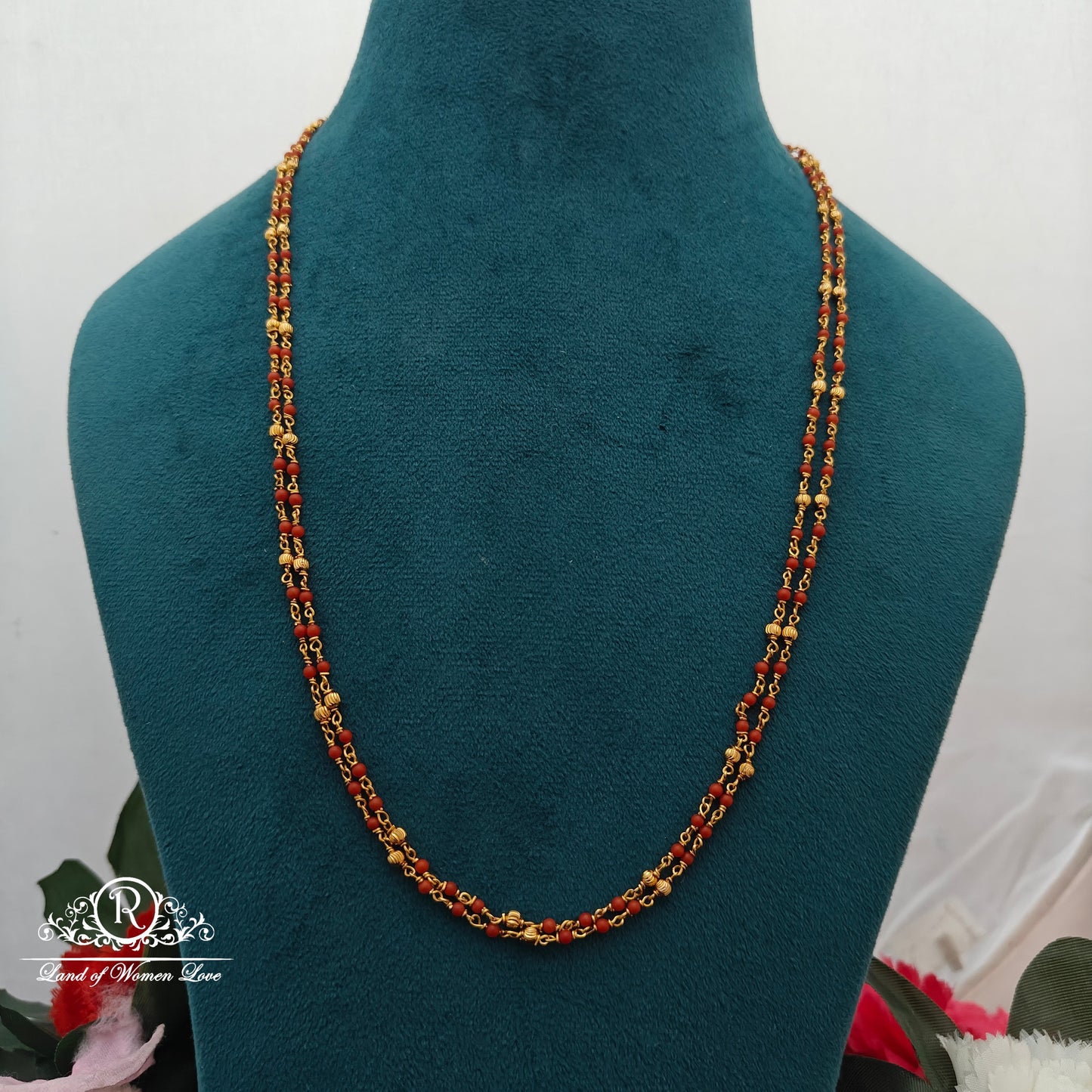 Silver coral chain-RCK172