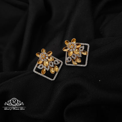 Flower design Silver Studs-RC85-110CP05