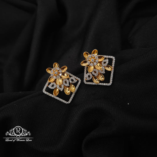Flower design Silver Studs-RC85-110CP05