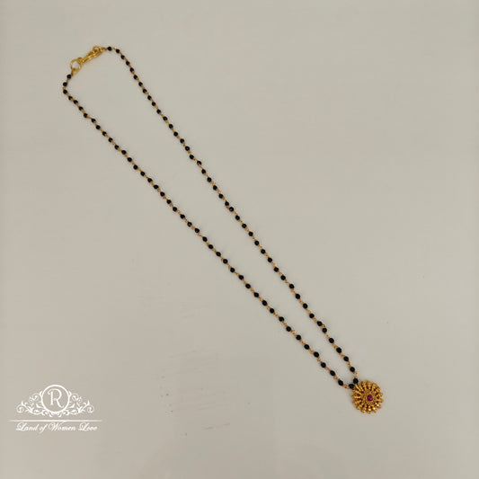 92.5 silver black beads with locket-RCH1033