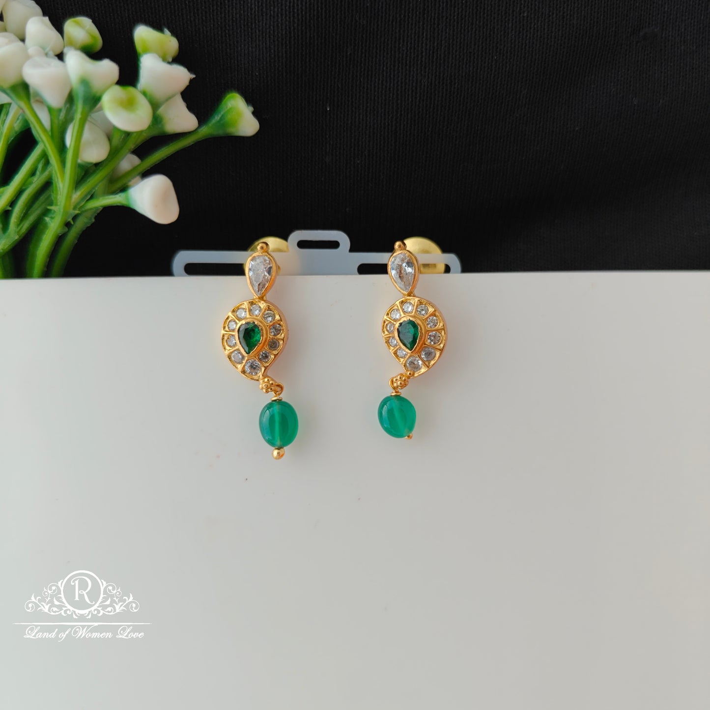 92.5 Silver Mango desgin Earrings-RCCP521