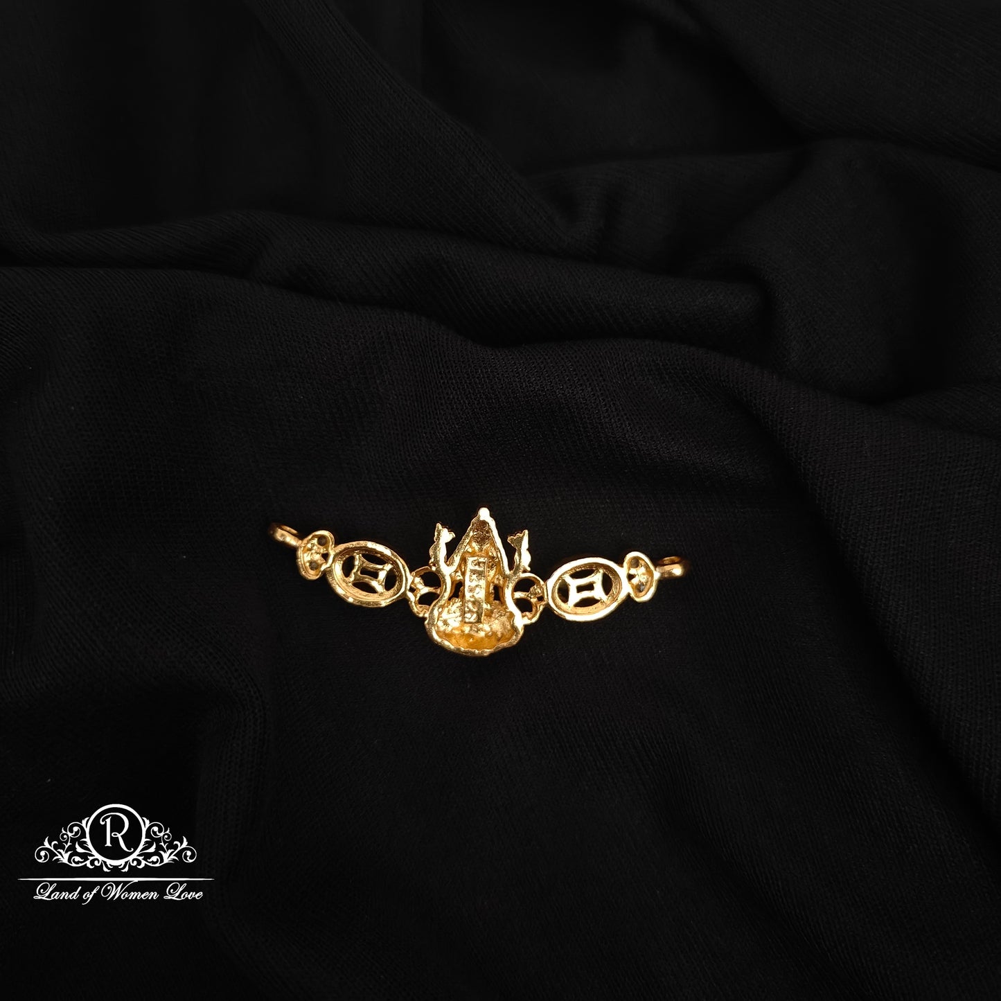 92.5 SILVER LAKSHMI DEVI MALA LOCKET-RCZP073