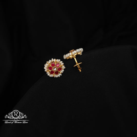 92.5 silver kundan earrings-RCNP002