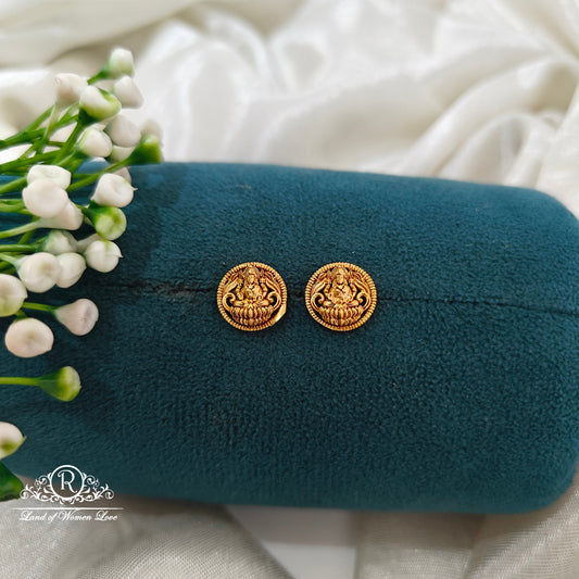 92.5 Silver lakshmidevi design Earrings -RCR182