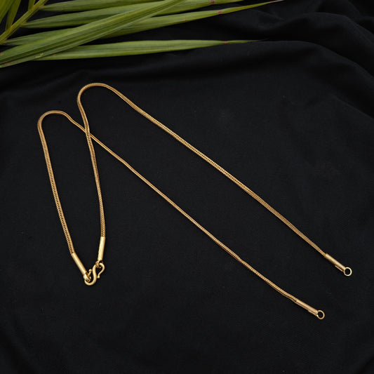 92.5 Silver with gold Chain -RCH1279