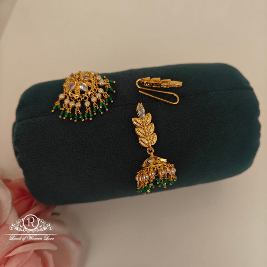 92.5 Silver changeable jumkas-RCBH023