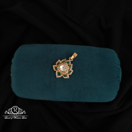 92.5 silver mossinate  locket-RCJN007