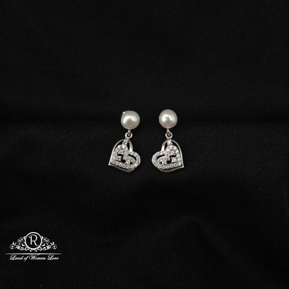92.5 SILVER PEARL EARRINGS-RCG326