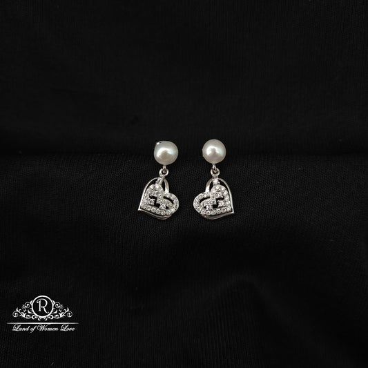 92.5 SILVER PEARL EARRINGS-RCG326