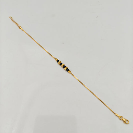 92.5 SILVER ROSE GOLD POLISH BRACELET-RCRB48