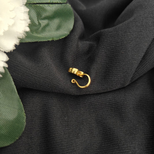 92.5-silver with gold polish Nose Pin-RCH1339