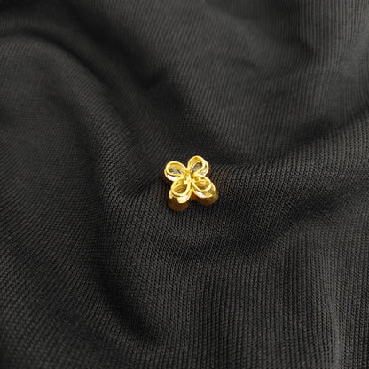 92.5 silver cz side locket flower design-RCAA09