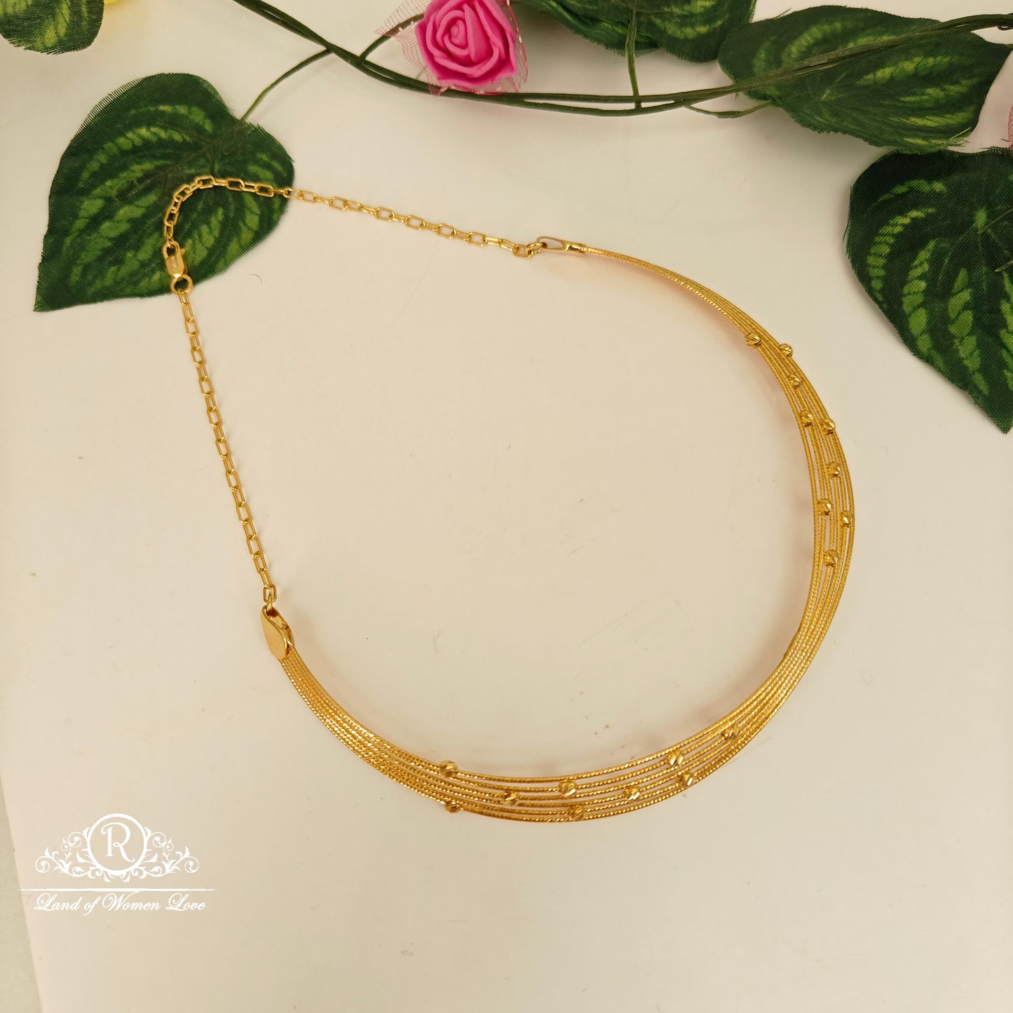 92.5 silver kante with gold balls -RCVH30