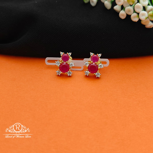 92.5 SILVER Diamond Finishing Earrings-RCCP105-1