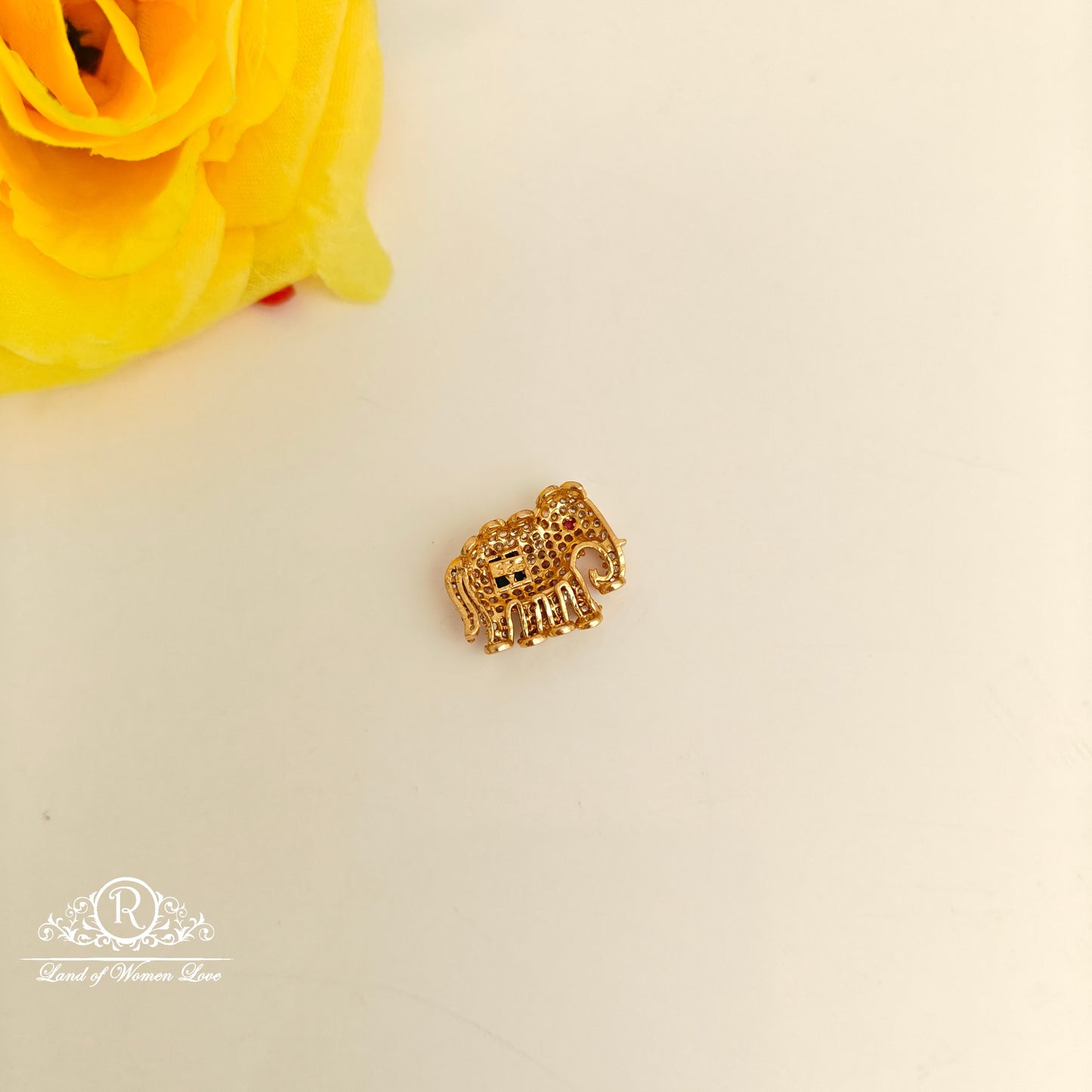 92.5 SILVER ELEPHANT SIDE LOCKET -RCL93