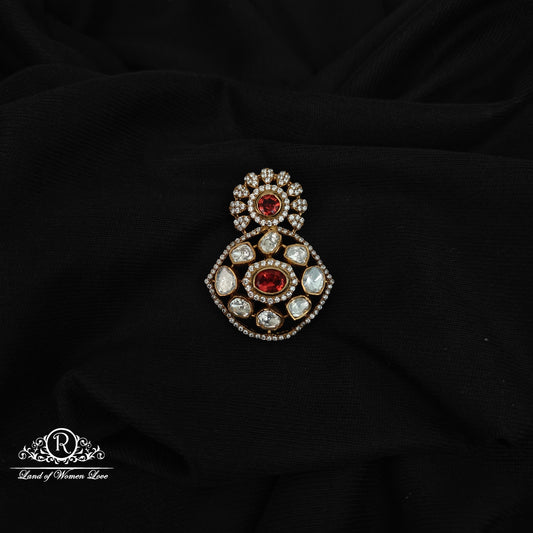 92.5 SILVER MOSSINATE PENDANT-RCG313