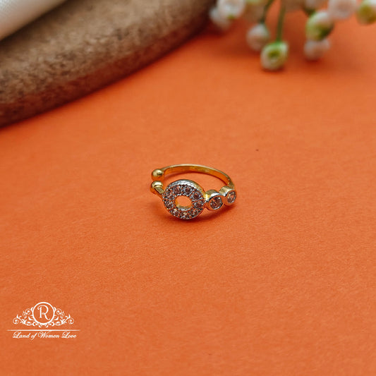 92.5 SILVER Diamond Finishing Nose Pin-RCCP80-1