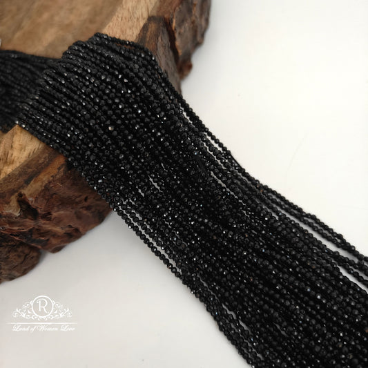 BLACK SPINNEL BEADS-RCJM052