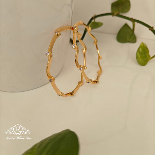 92.5 SILVER ROSE GOLD POLISH BANGLES-RCM1408