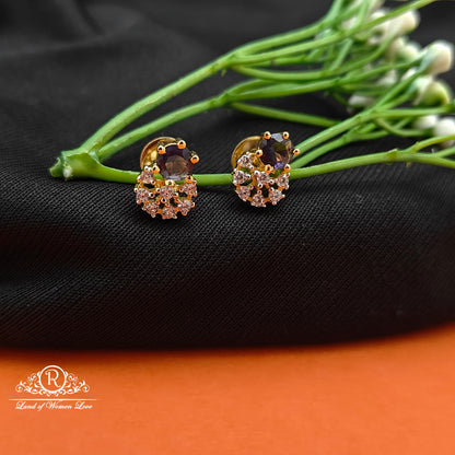 92.5 SILVER Diamond Finishing Earrings-RCCP96-1