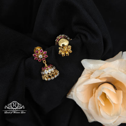 92.5 Silver Hand Made Jumkas-RCK314