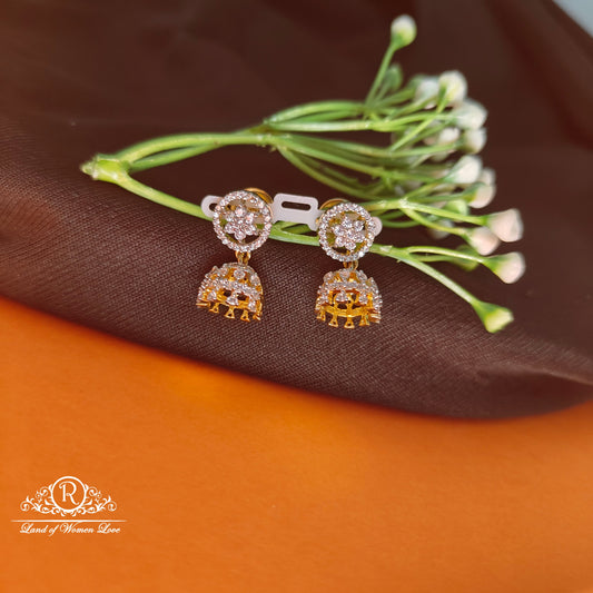 92.5 SILVER Diamond Finishing Earrings-RCCP100-1
