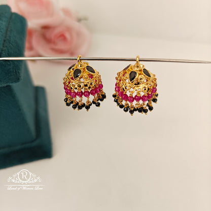 92.5 Silver changeable jumkas-RCBH018