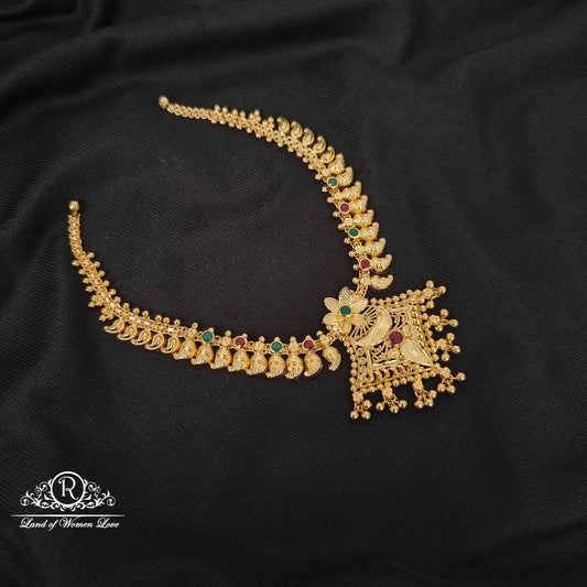 92.5 silver necklace with mango design -RCBH015