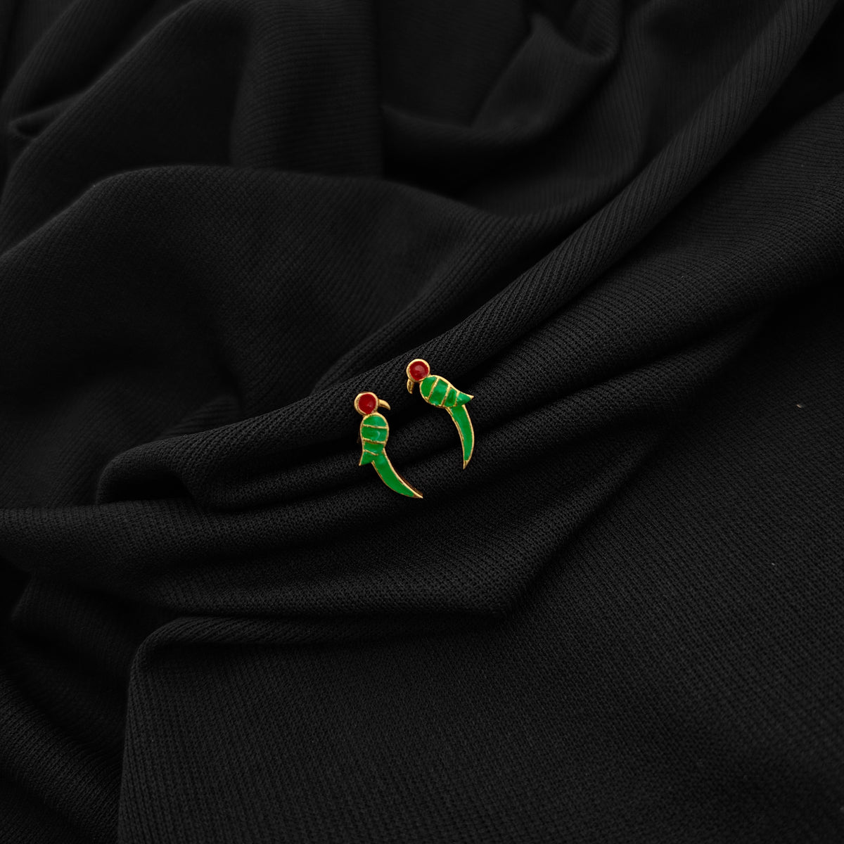 92.5 silver parrot design earrings -RCKJ01