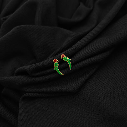 92.5 silver parrot design earrings -RCKJ01