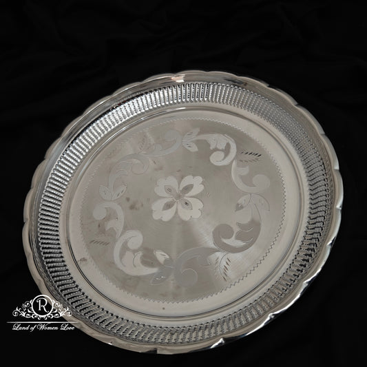 SILVER LUNCH PLATE -RCRSS088