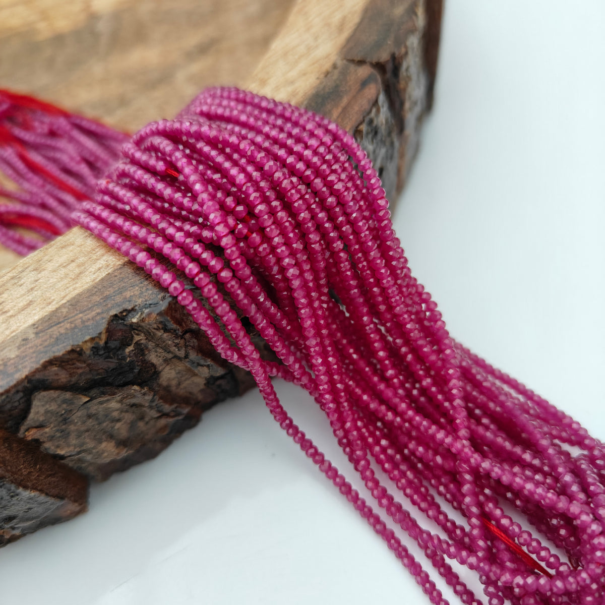 Ruby beads -RCJM379