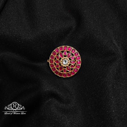 92.5 SILVER KUNDAN HAIR PINS-RCPK02