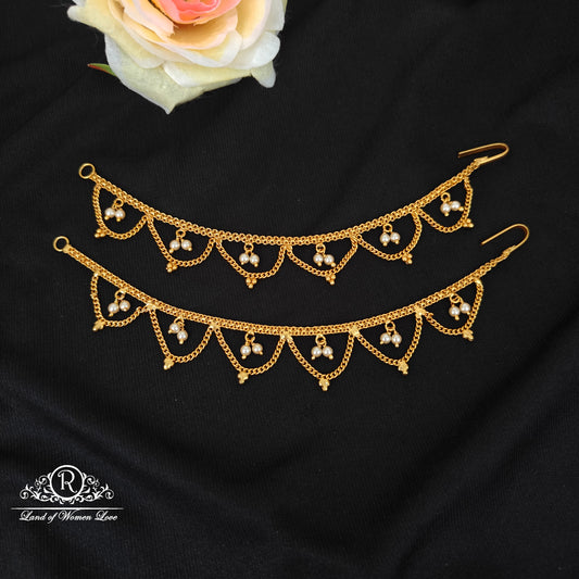 92.5 Silve pearl Earchain-RCJR1143