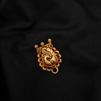 92.5-silver-with-gold-polish-peacock desgin side locket-RCJR9942-3