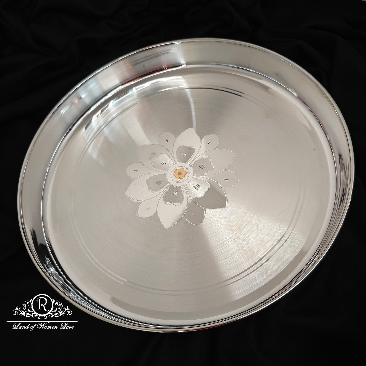 SILVER LUNCH PLATE -RCRSS086