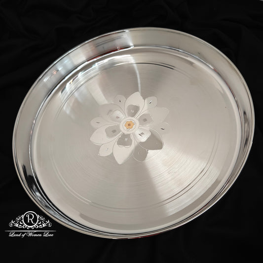 SILVER LUNCH PLATE -RCRSS086
